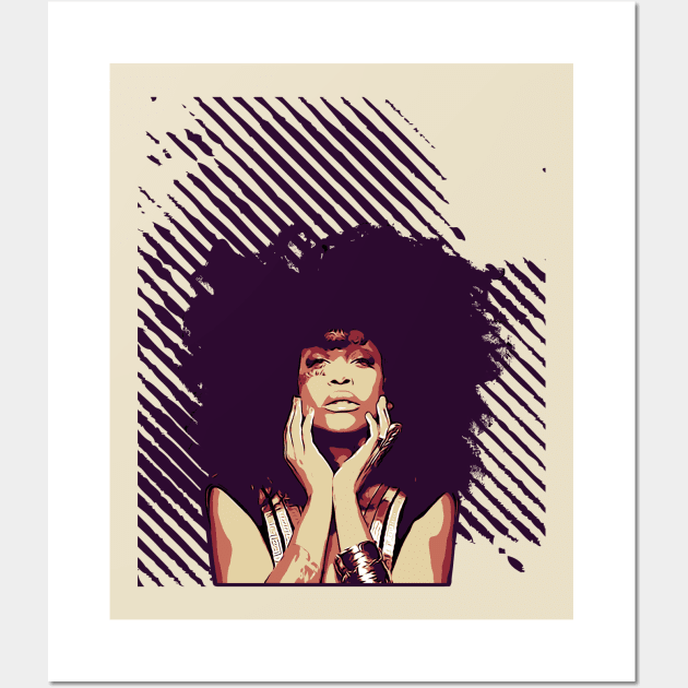 erykah badu | vintage poster Wall Art by Degiab